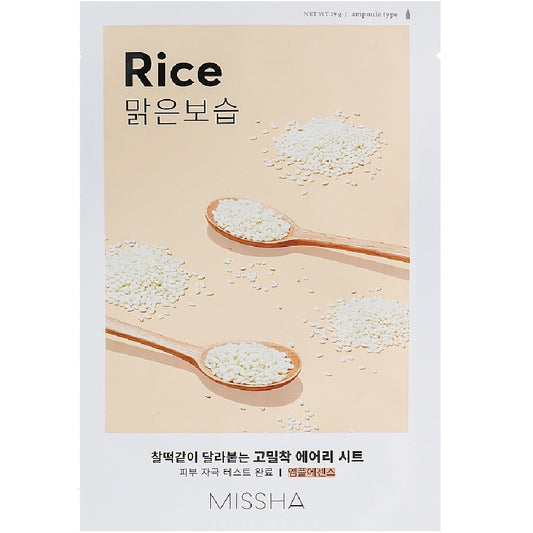MISSHA Rice Sheet Mask – Aufhellung & Feuchtigkeit ( 1 Stück )