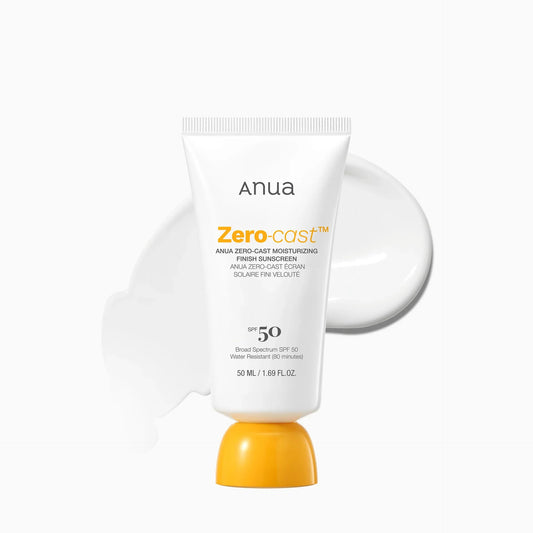 ANUA – Zero-Cast Moisturizing Finish Sunscreen SPF50+ PA++++ (50 ml)